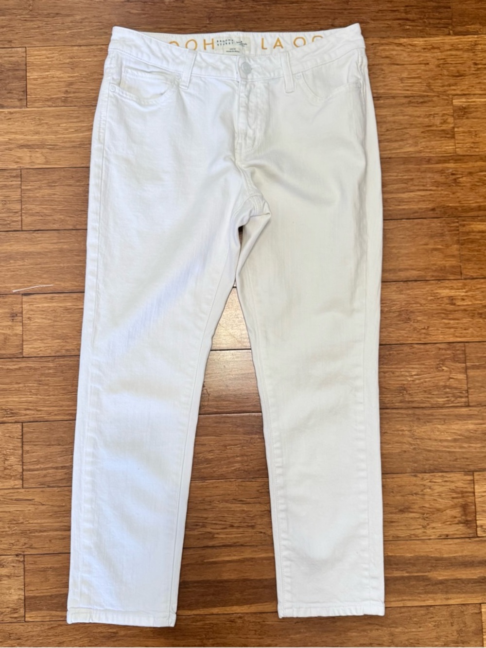 Broome Street by kate spade white cropped jeans size 27